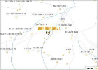 map of Barāwaḑalī