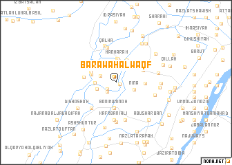 map of Barāwah al Waqf