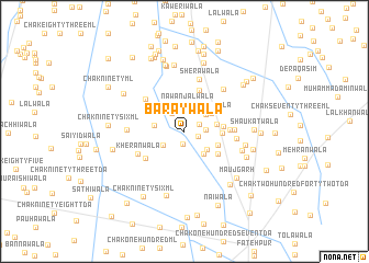 map of Baraywāla