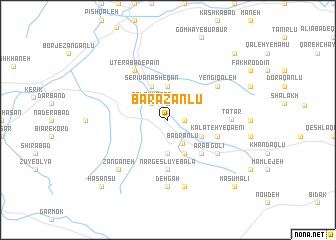 map of Barazānlū