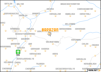 map of Barāzān