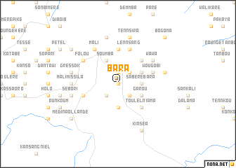 map of Bara