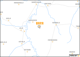 map of Bara