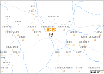 map of Bara