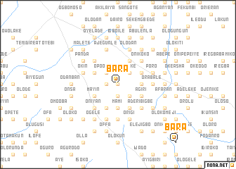 map of Bara