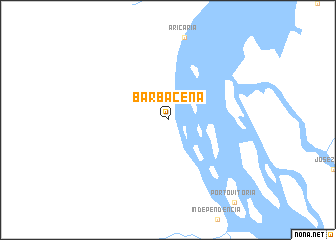 map of Barbacena