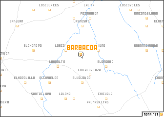 map of Barbacoa