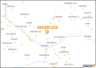 map of Barbacora