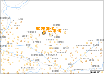 map of Bar Baihk
