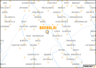 map of Bărbălăi
