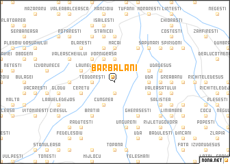 map of Bărbălani