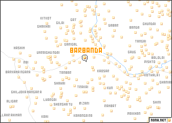 map of Bar Bānda