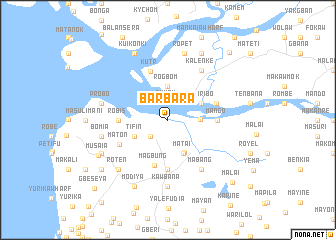 map of Barbara