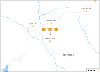 map of Barbara