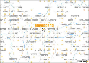 map of Barbarena