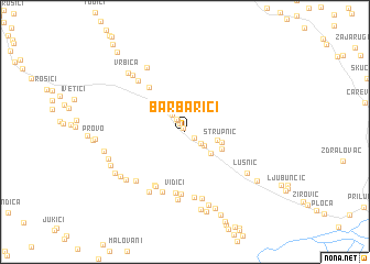 map of Barbarići