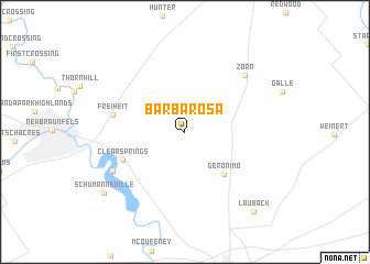 map of Barbarosa