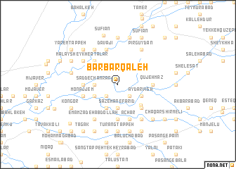 map of Barbar Qal‘eh