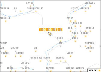 map of Barbaruéns