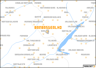 map of Barbas de Alho