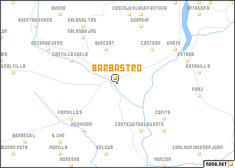 map of Barbastro