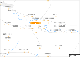 map of Bărbătescu