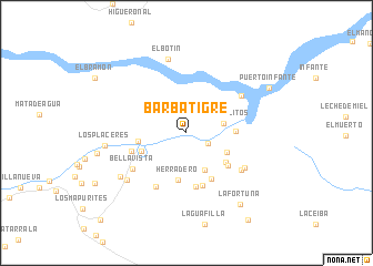 map of Barba Tigre