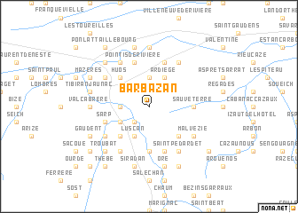 map of Barbazan