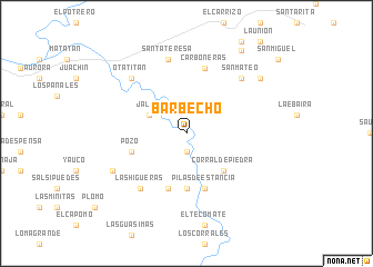 map of Barbecho