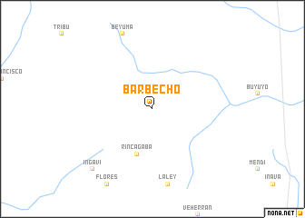 map of Barbecho