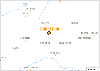 map of Barbecho