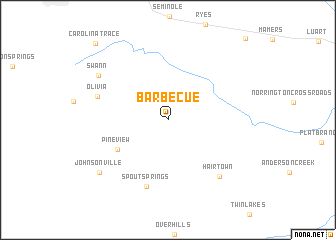 map of Barbecue