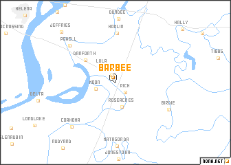 map of Barbee