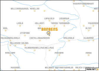 map of Barbéns