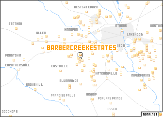 map of Barber Creek Estates