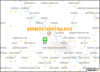 map of Barberey-Saint-Sulpice
