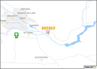 map of Barber