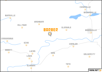 map of Barber