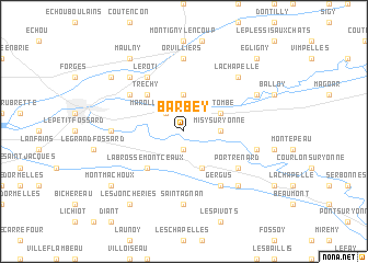map of Barbey
