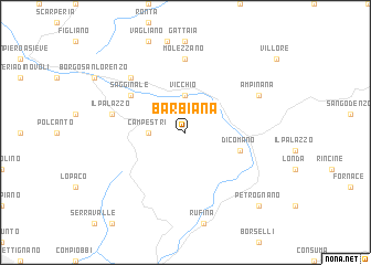map of Barbiana