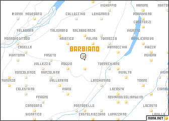 map of Barbiano