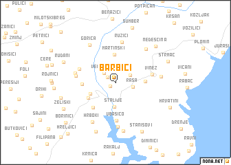 map of Barbići