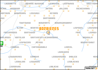 map of Barbières