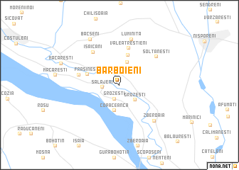 map of Bărboieni