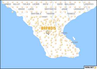 map of Barbois