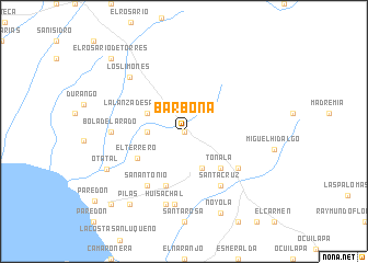 map of Barbona