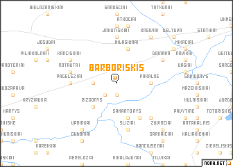 map of Barboriškis