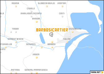map of Barboşi-Cartier
