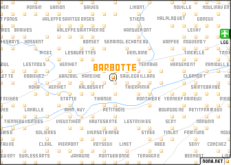 map of Barbotte