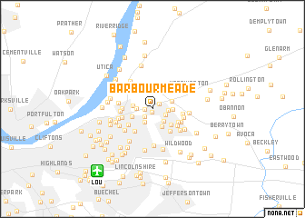 map of Barbourmeade
